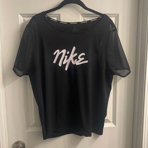 Nike dri fit shirt with mesh sleeves